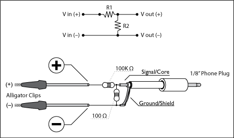Amplifier Voltage Divider Schematic